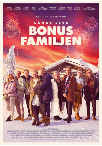 Affisch för LÄNGE LEVE BONUSFAMILJEN på Bio i Kiruna på Kiruna Folkets Hus