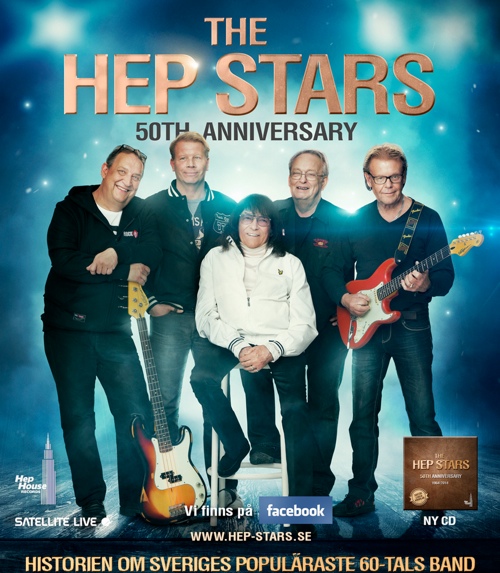 Affisch fr The Hep Stars 50 år! p Musikfrestllning i Kiruna p Kiruna Folkets Hus