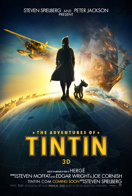 Affisch fr Tintins äventyr: Enhörningens hemlighet (3D) (sv.tal) p Bio i Kiruna p Kiruna Folkets Hus